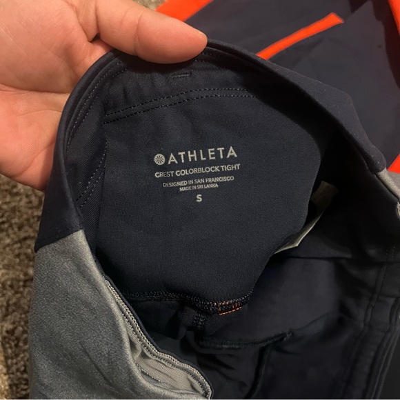 Athleta crest colorblock tight size small - Picture 6 of 7